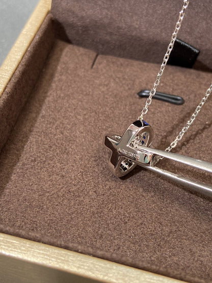[Royal&Vicky]LIENS DIAMOND SILVER NECKLACE