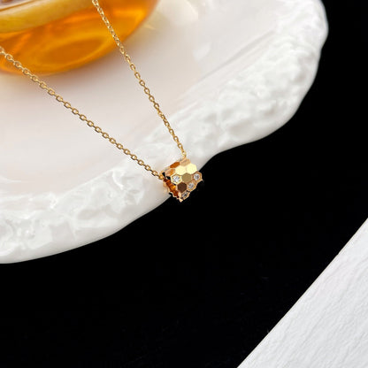 [Royal&Vicky]BEE MINI PEDANT DIAMOND NECKLACE