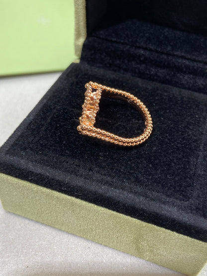 [Royal&Vicky]CLOVER RIVERSIBLE ROSE GOLD RING