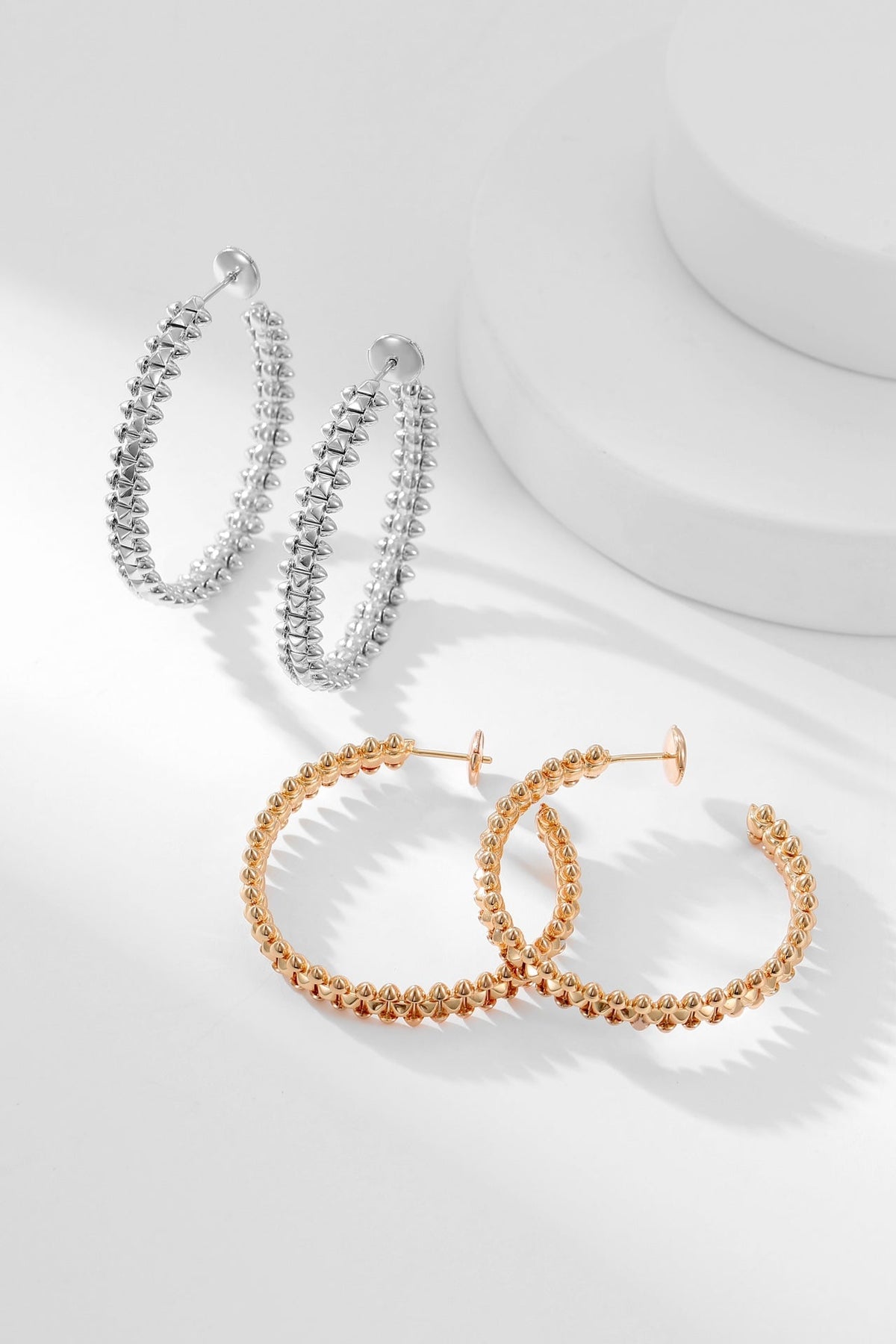 [Royal&Vicky]CLASH HOOP EARRINGS