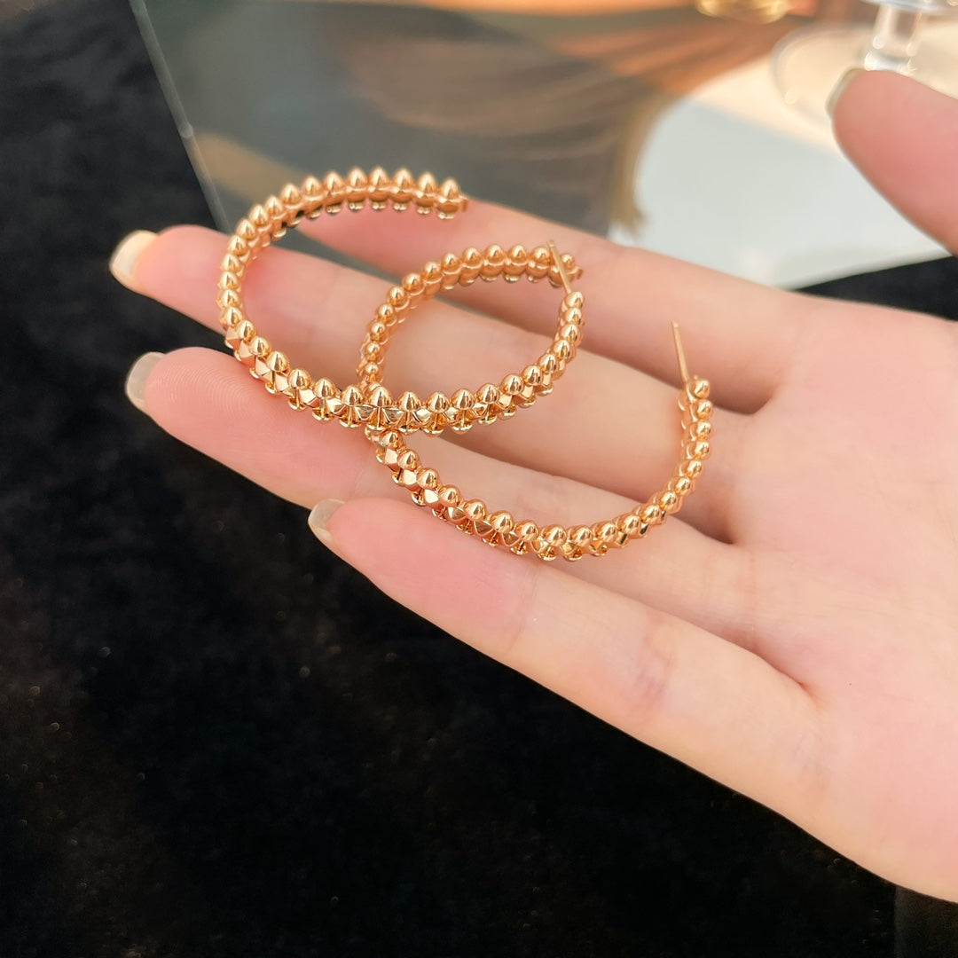 [Royal&Vicky]CLASH HOOP EARRINGS