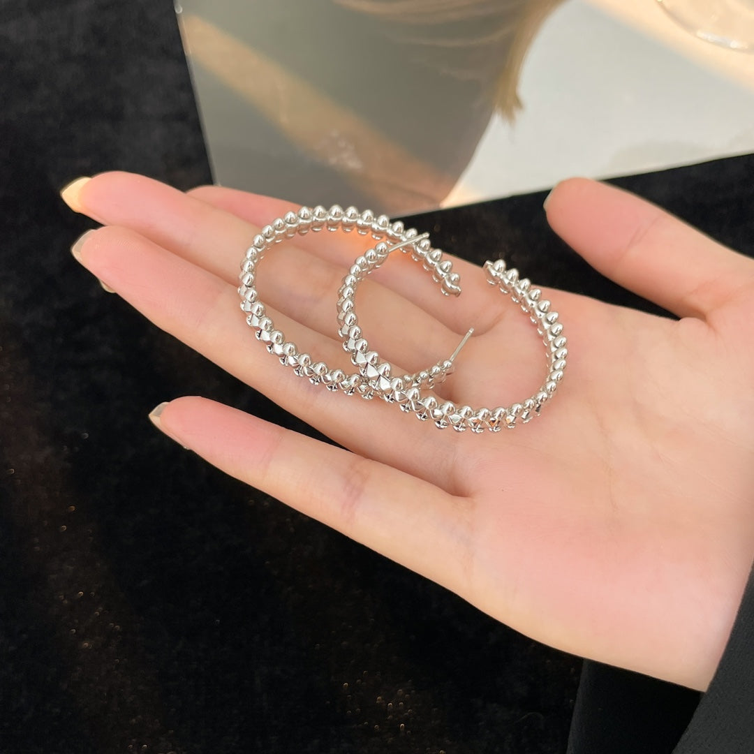 [Royal&Vicky]CLASH HOOP EARRINGS