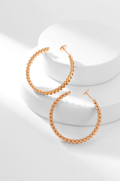 [Royal&Vicky]CLASH HOOP EARRINGS