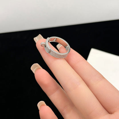 [Royal&Vicky]KELLY SILVER DIAMOND RING