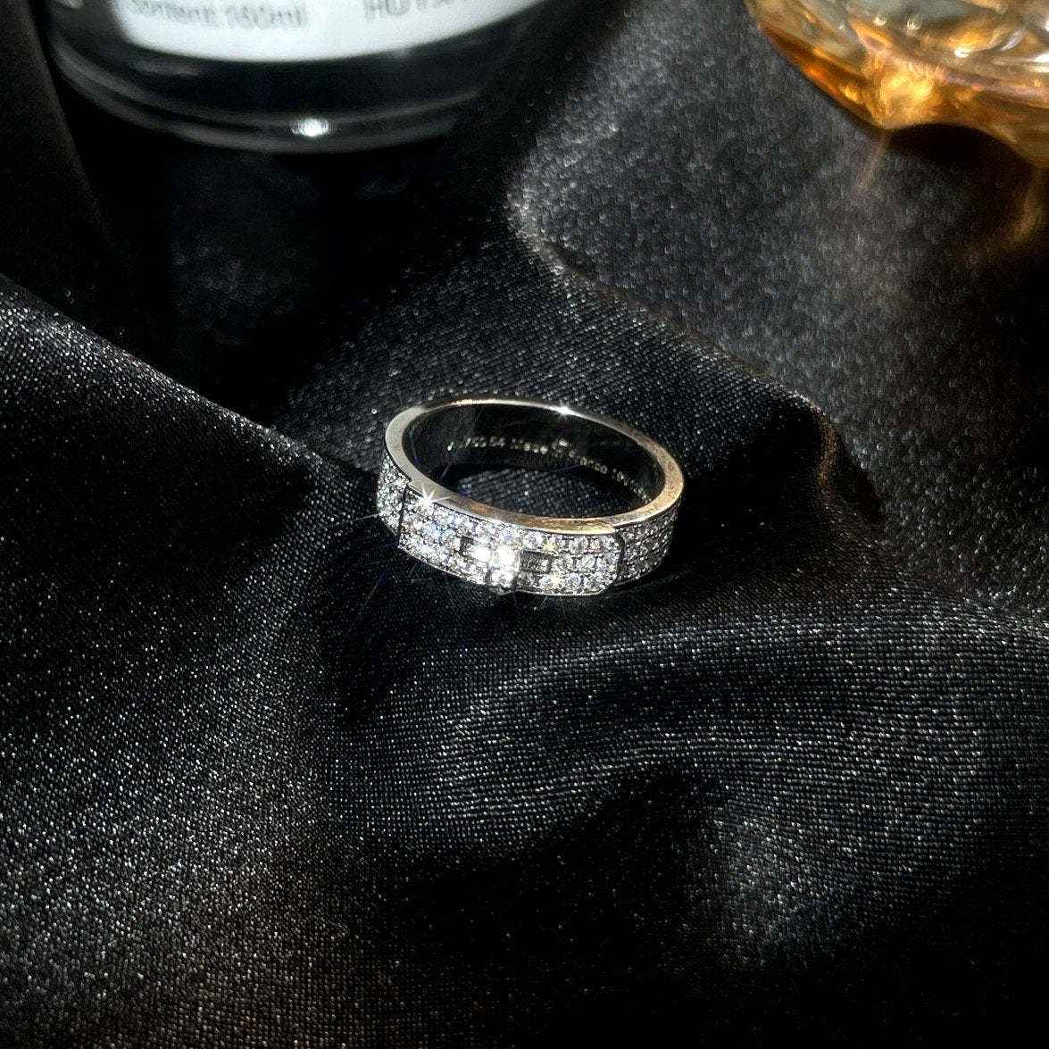 [Royal&Vicky]KELLY SILVER DIAMOND RING