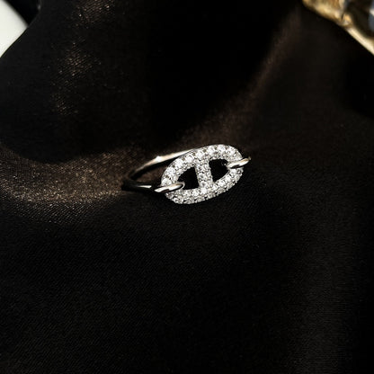 [Royal&Vicky]RONDE SMALL SILVER DIAMOND RING