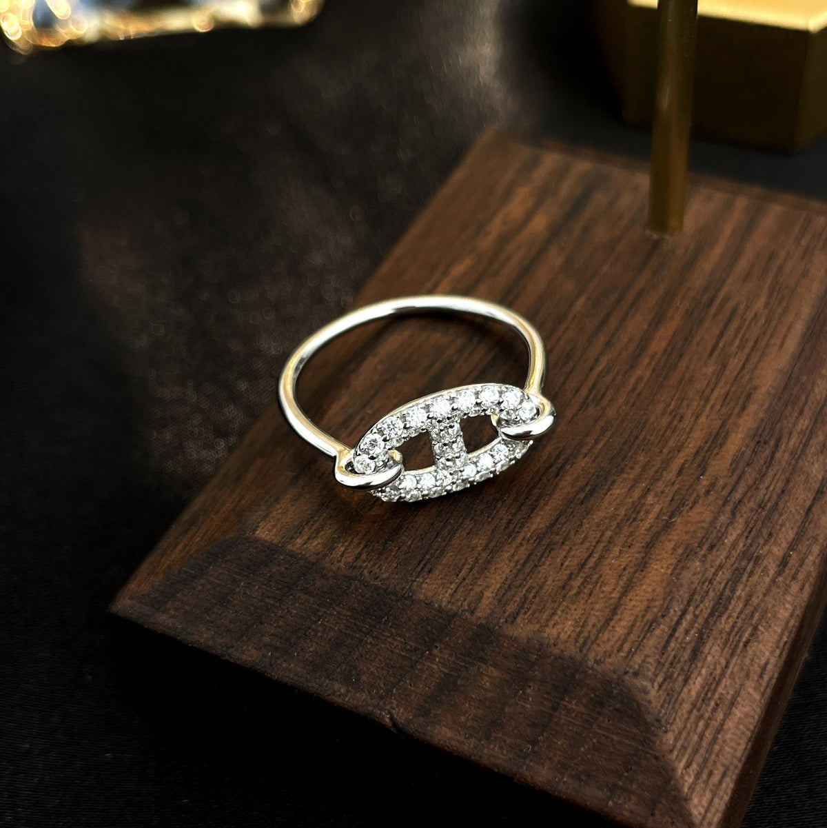 [Royal&Vicky]RONDE SMALL SILVER DIAMOND RING