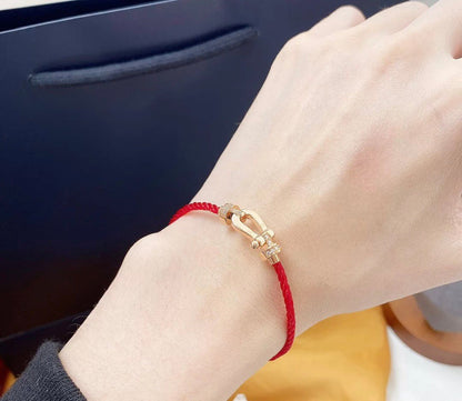 [Royal&Vicky]FORCE 10 HALF DIAMOND PINK GOLD RED CORDERI LARGE AND MEDIUM MODEL