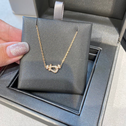 [Royal&Vicky]FORCE 10 DIAMOND PINK GOLD NECKLACE MINI MODEL