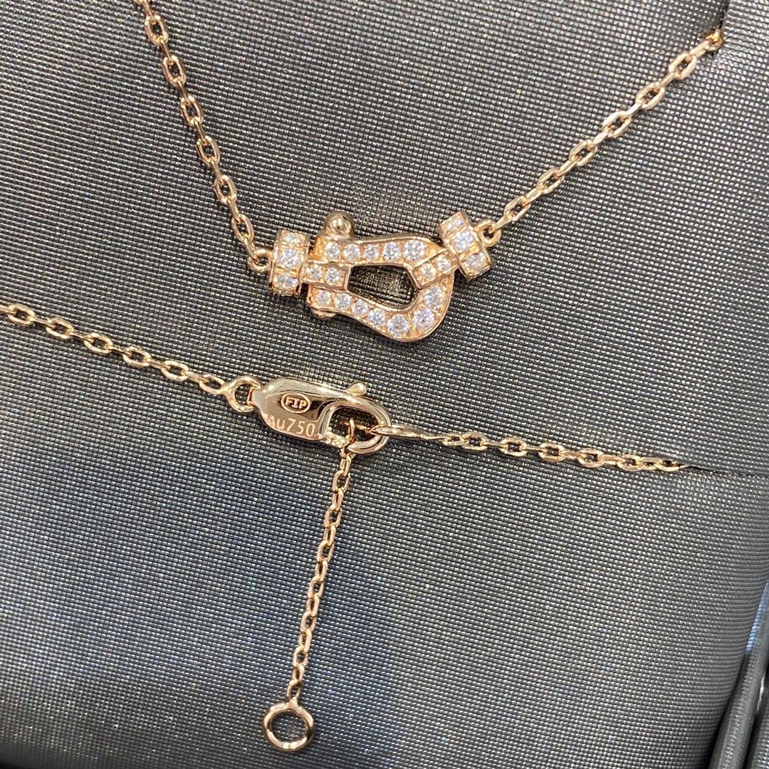 [Royal&Vicky]FORCE 10 DIAMOND PINK GOLD NECKLACE MINI MODEL