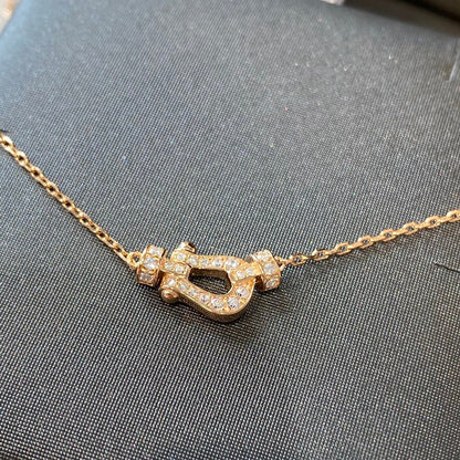 [Royal&Vicky]FORCE 10 DIAMOND PINK GOLD NECKLACE MINI MODEL