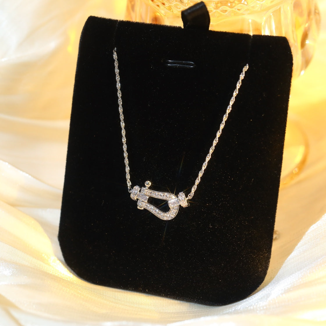 [Royal&Vicky]FORCE 10 DIAMOND SILVER NECKLACE MINI MODEL