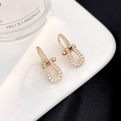 [Royal&Vicky]FORCE 10 FULL DIAMOND DROP EARRINGS MEDIUM MODEL
