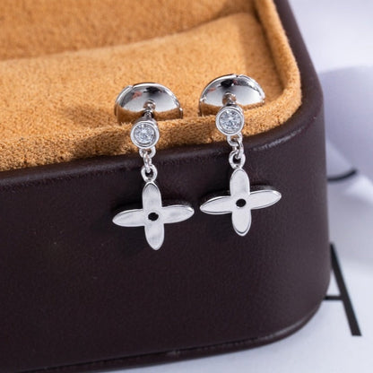 [Royal&Vicky]VIDYLLE SILVER DIAMOND MINI DROP EARRINGS