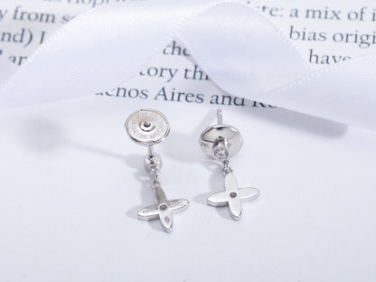 [Royal&Vicky]VIDYLLE SILVER DIAMOND MINI DROP EARRINGS