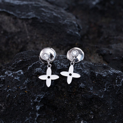 [Royal&Vicky]VIDYLLE SILVER DIAMOND MINI DROP EARRINGS