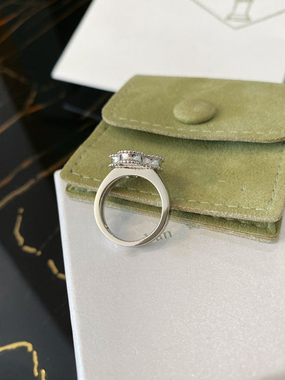 [Royal&Vicky]CLOVER SILVER RING