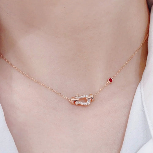 [Royal&Vicky]FORCE 10 DIAMOND PINK GOLD NECKLACE