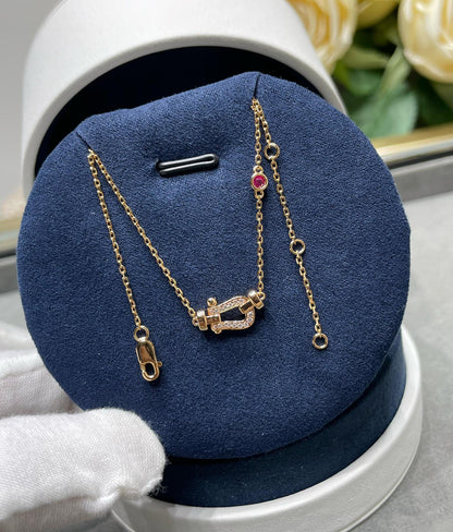 [Royal&Vicky]FORCE 10 DIAMOND PINK GOLD NECKLACE