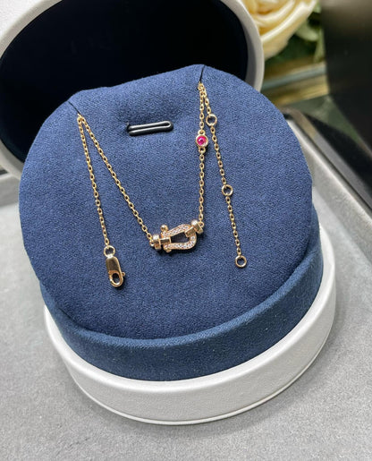 [Royal&Vicky]FORCE 10 DIAMOND PINK GOLD NECKLACE