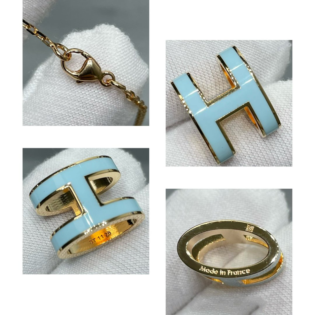 [Royal&Vicky]POP H SKY BLUE NECKLACE