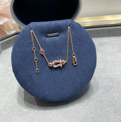 [Royal&Vicky]FORCE 10 DIAMOND CHAIN LINK PINK GOLD BRACELET
