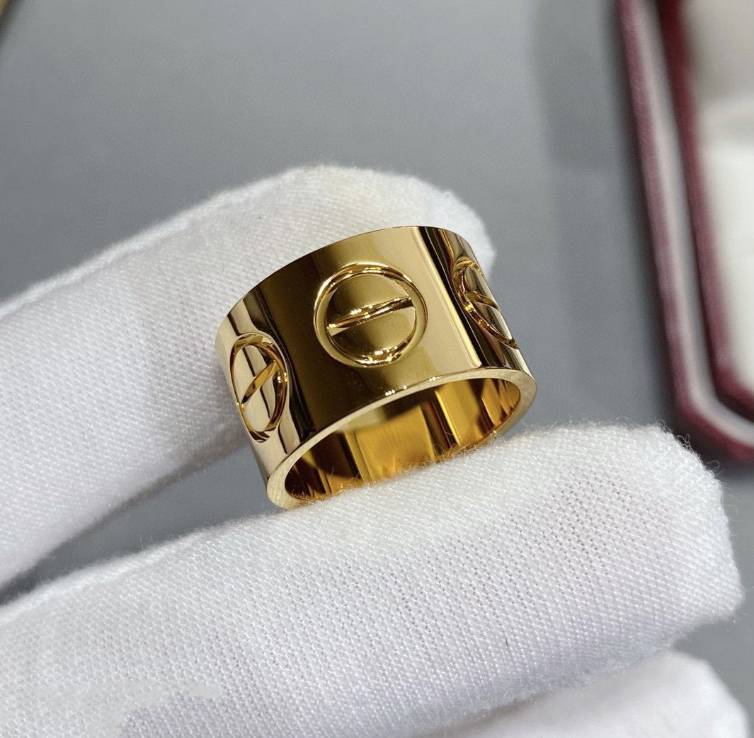 [Royal&Vicky]LOVE 11MM LARGE RING