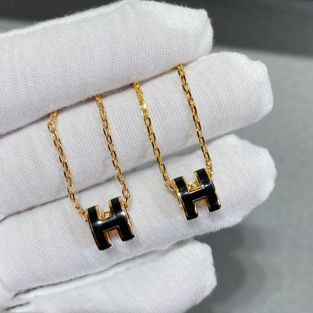 [Royal&Vicky]MINI POP H NECKLACE