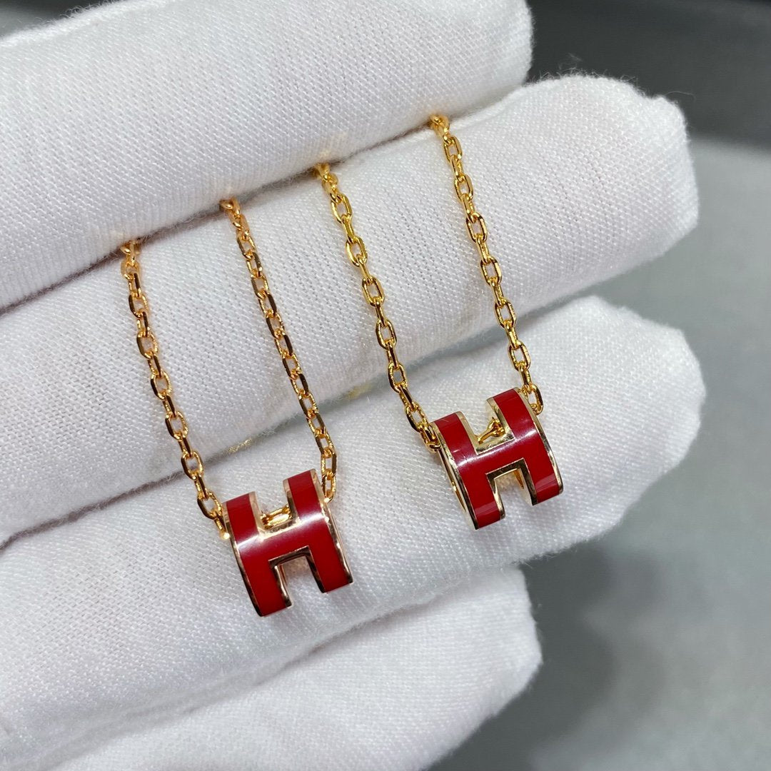 [Royal&Vicky]MINI POP H NECKLACE