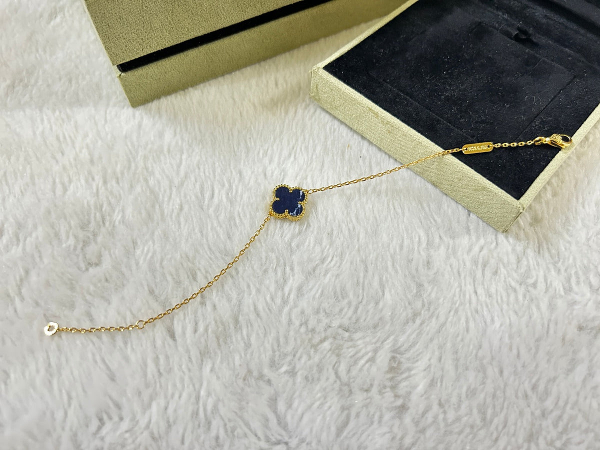 [Royal&Vicky]CLOVER 1 MOTIF PIETERSITE BRACELET