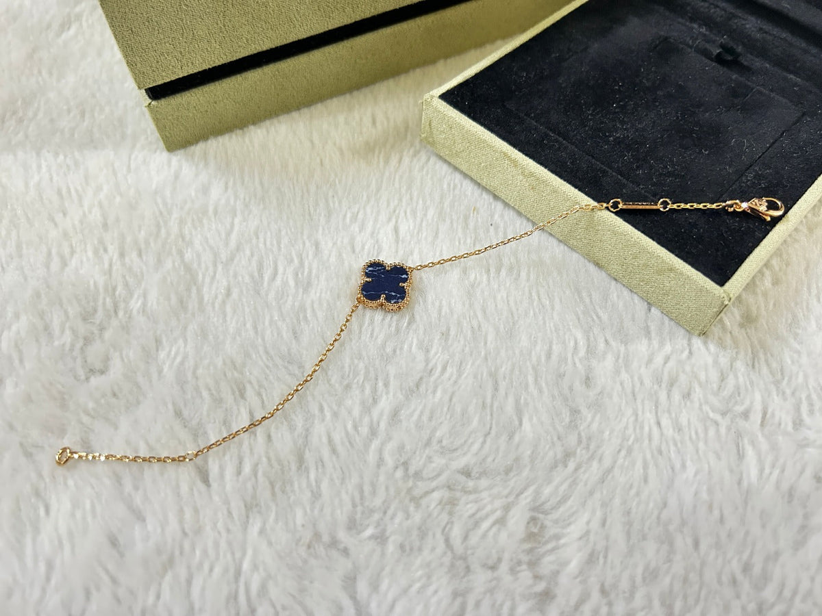 [Royal&Vicky]CLOVER 1 MOTIF PIETERSITE BRACELET