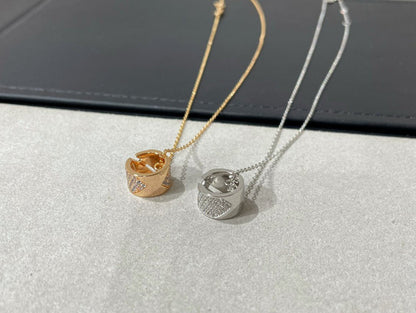 [Royal&Vicky]LIENS EVIDENCE DIAMOND PAVED NECKLACE