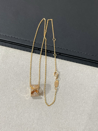 [Royal&Vicky]LIENS EVIDENCE DIAMOND PAVED NECKLACE