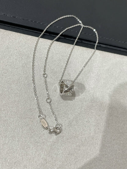 [Royal&Vicky]LIENS EVIDENCE DIAMOND PAVED NECKLACE