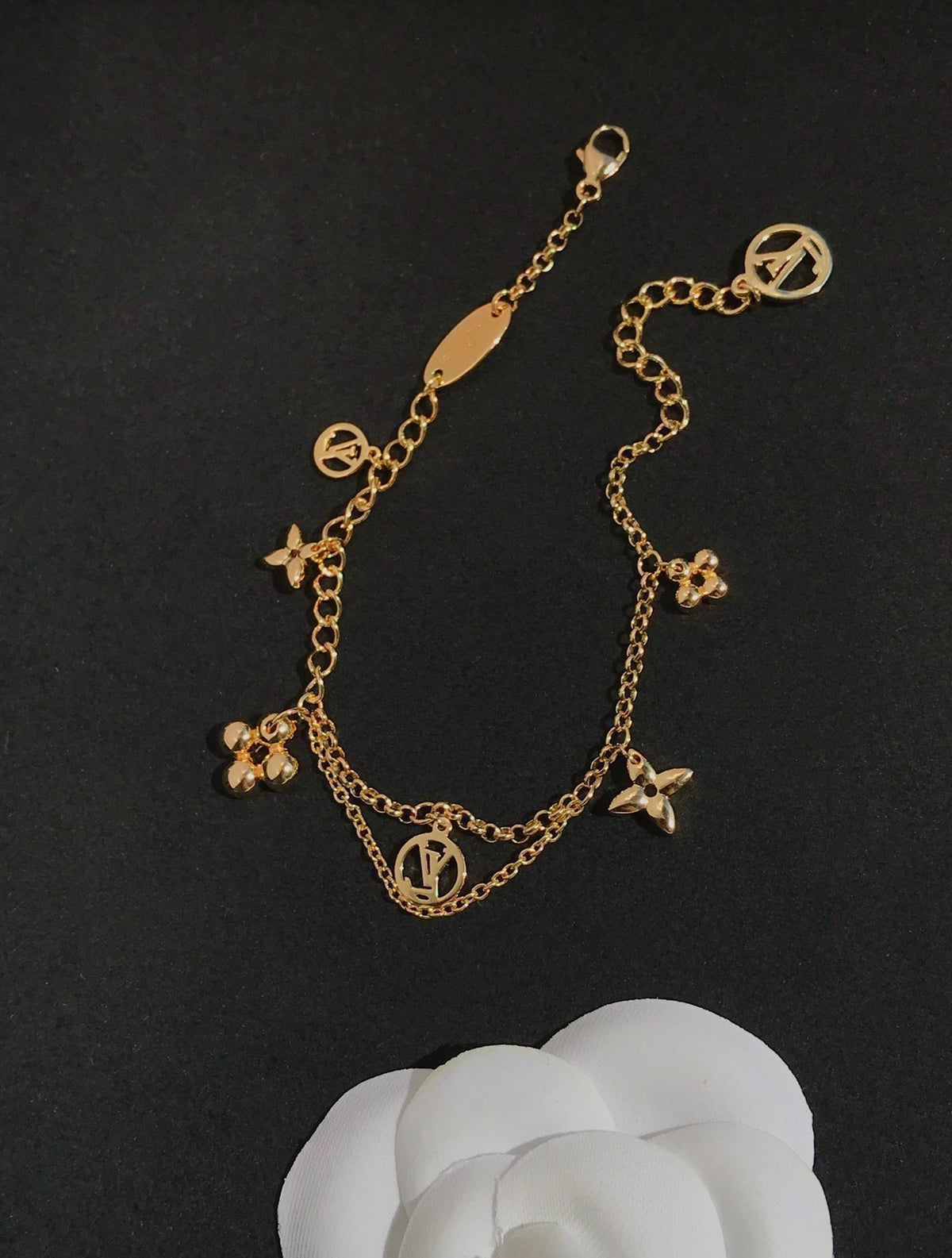 [Royal&Vicky]BLOOMING PINK GOLD MOP BRACELET