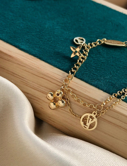 [Royal&Vicky]BLOOMING PINK GOLD MOP BRACELET