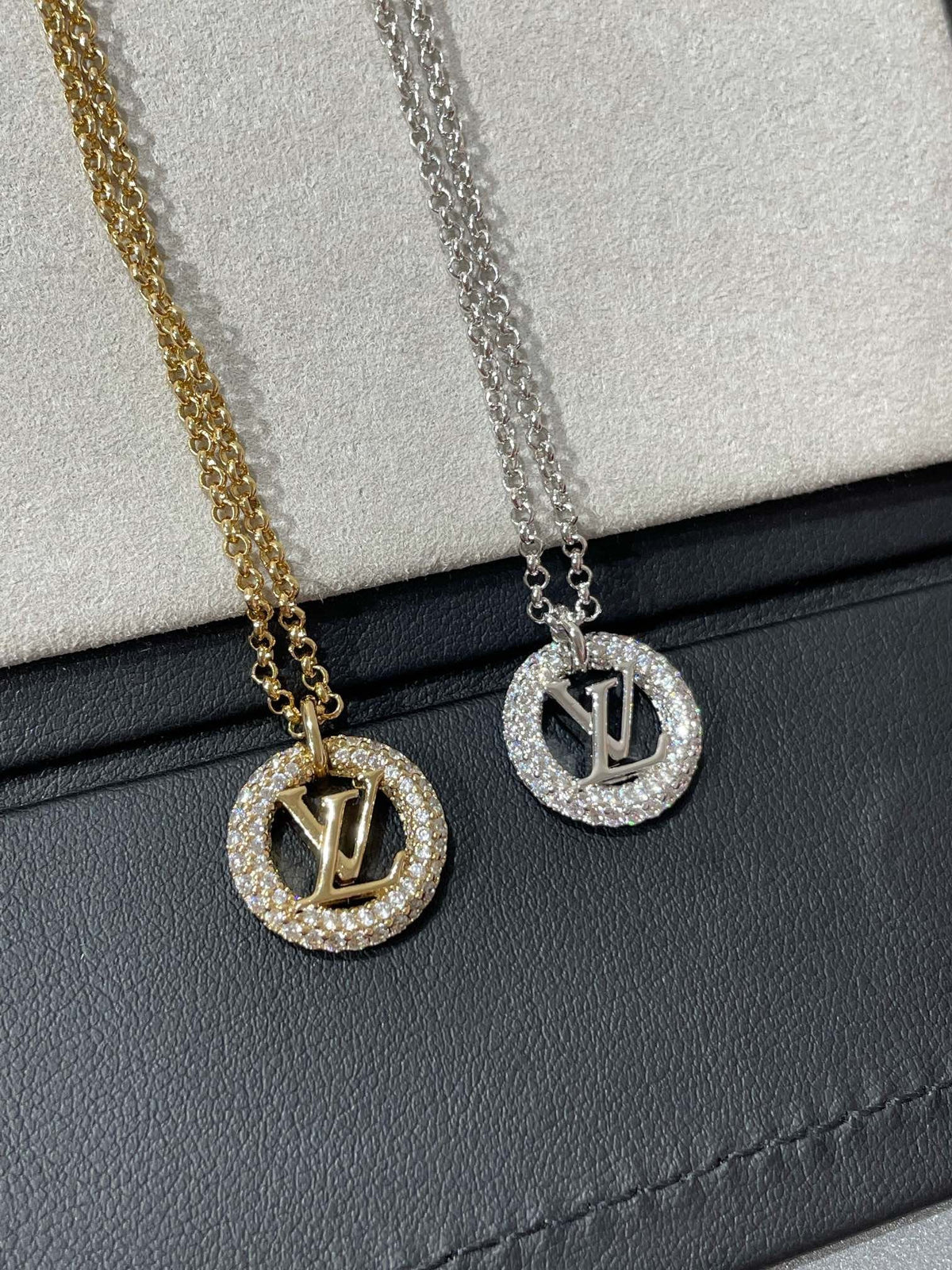 [Royal&Vicky]BY NIGHT DIAMOND PAVED NECKLACE