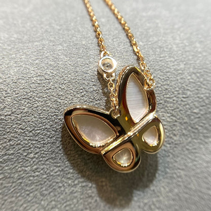[Royal&Vicky]BUTTERFLY MOP DIAMOND NECKLACE