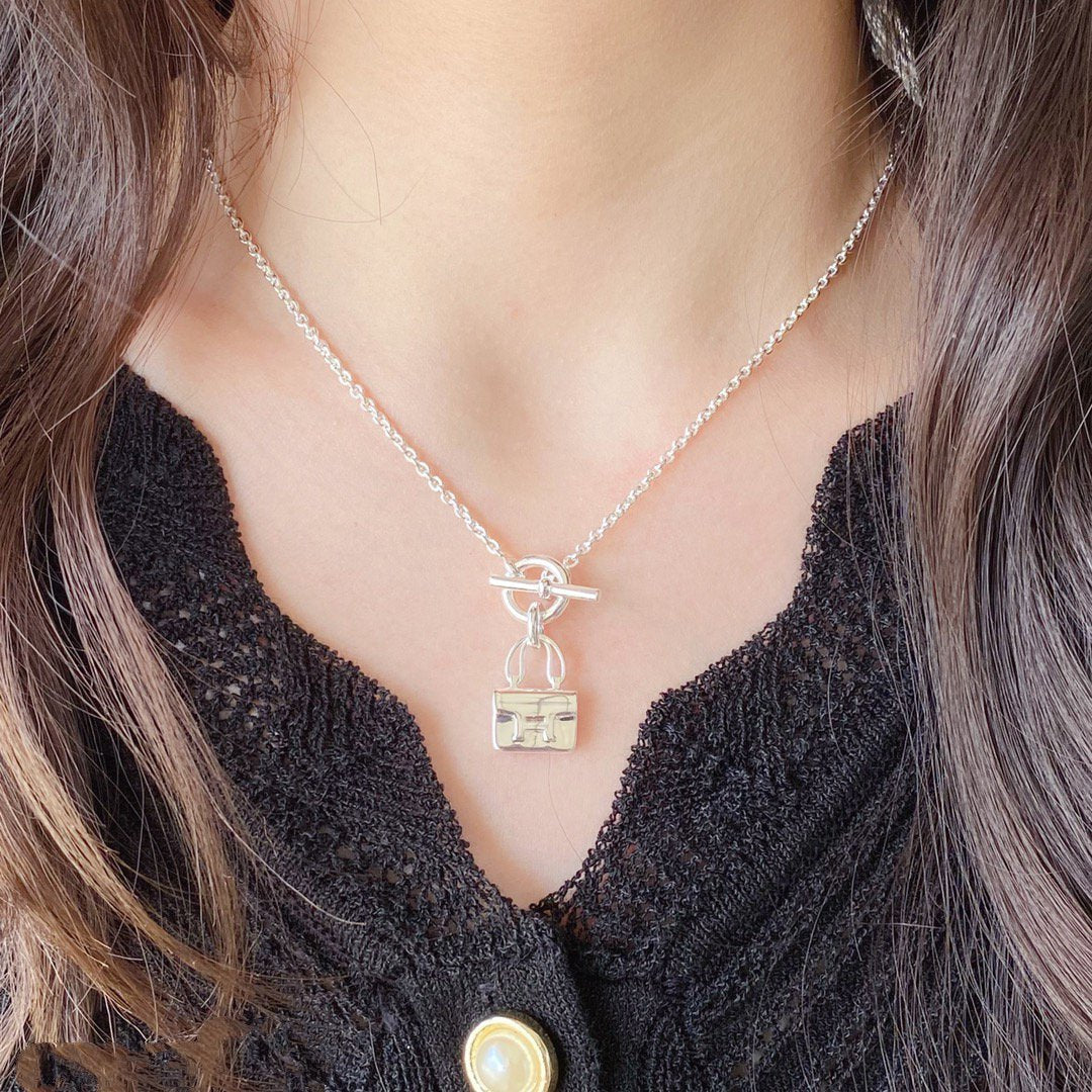 [Royal&Vicky]CONSTANCE PEDANT SILVER NECKLACE