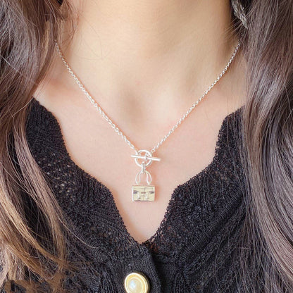 [Royal&Vicky]CONSTANCE PEDANT SILVER NECKLACE