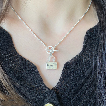 [Royal&Vicky]CONSTANCE PEDANT SILVER NECKLACE