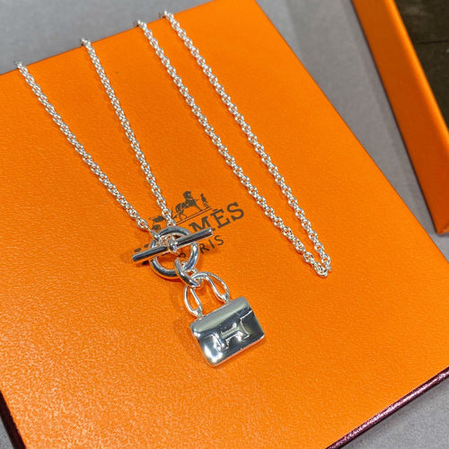 [Royal&Vicky]CONSTANCE PEDANT SILVER NECKLACE