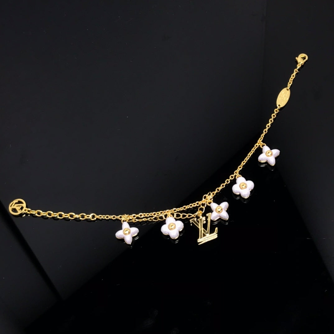 [Royal&Vicky]LOGO 6 MOTIF STAR AND SUN GOLD BRACELET
