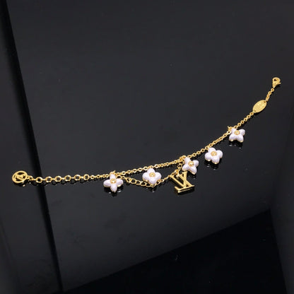[Royal&Vicky]LOGO 6 MOTIF STAR AND SUN GOLD BRACELET