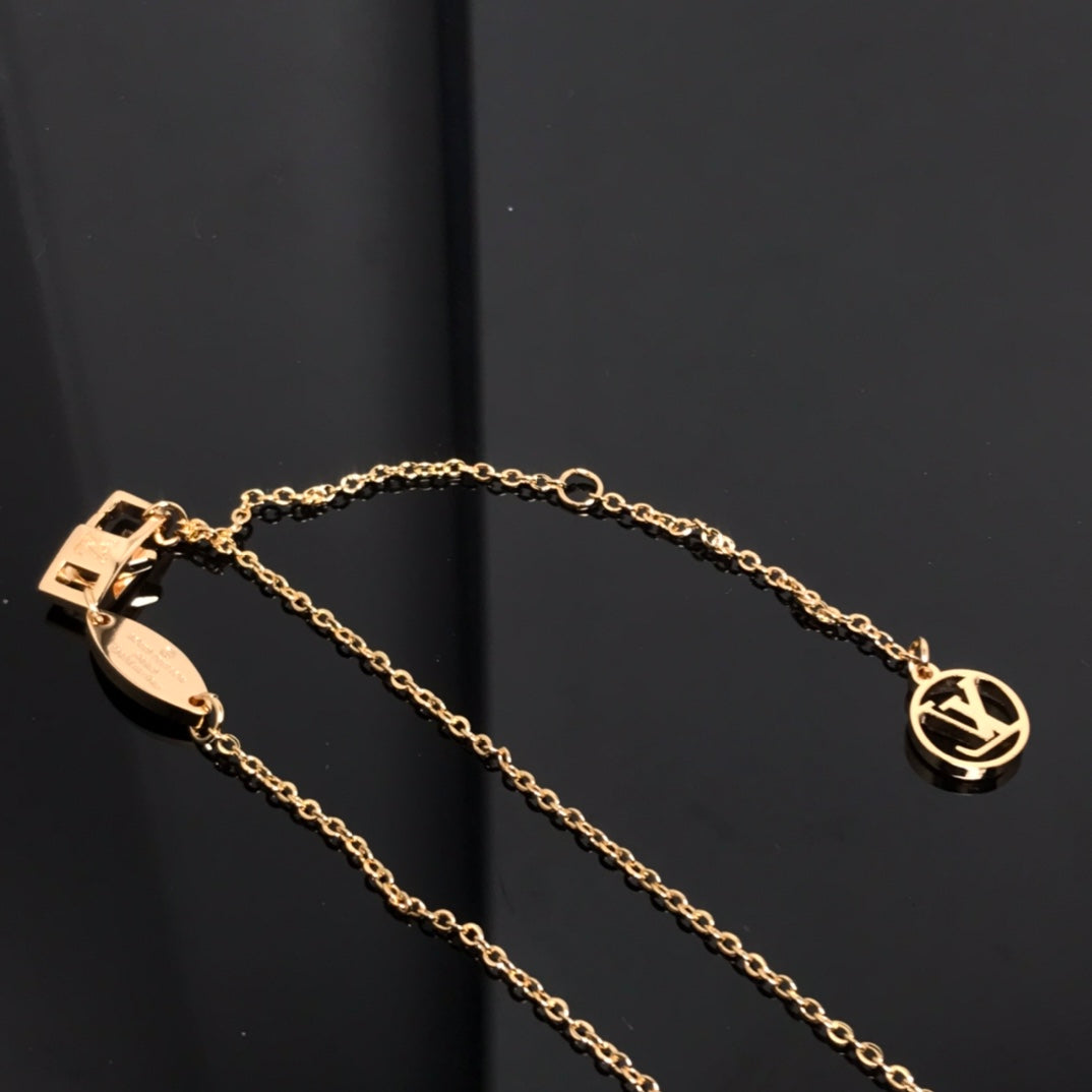 [Royal&Vicky]COLOR BLOSSOM PINK MOP SUN GOLD NECKLACE