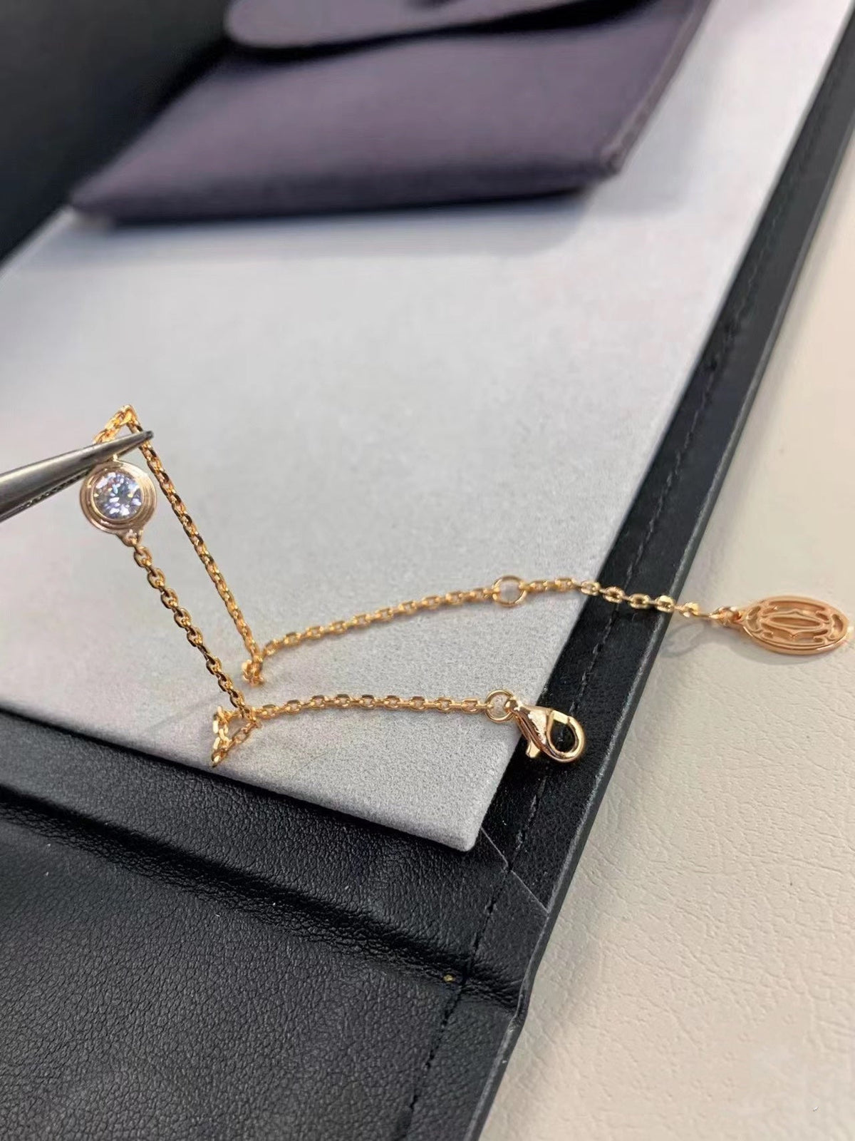 [Royal&Vicky]DAMOUR DIAMOND LINK BRACELET