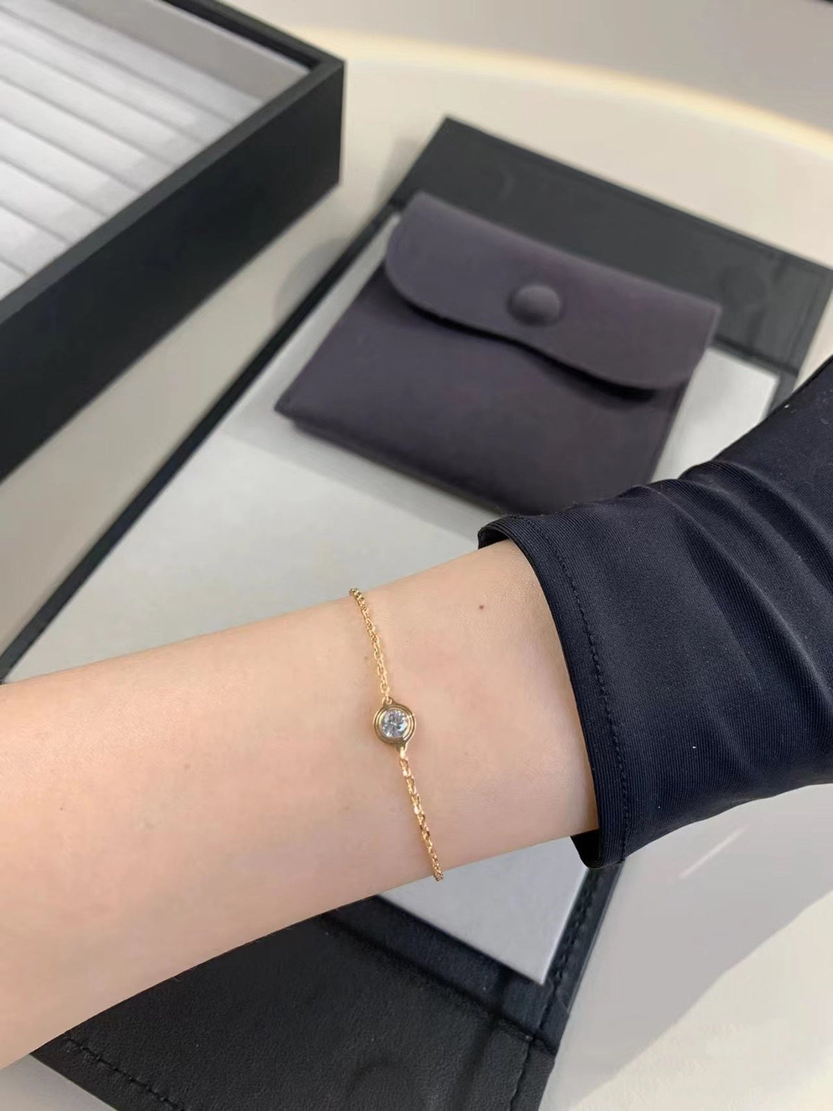 [Royal&Vicky]DAMOUR DIAMOND LINK BRACELET