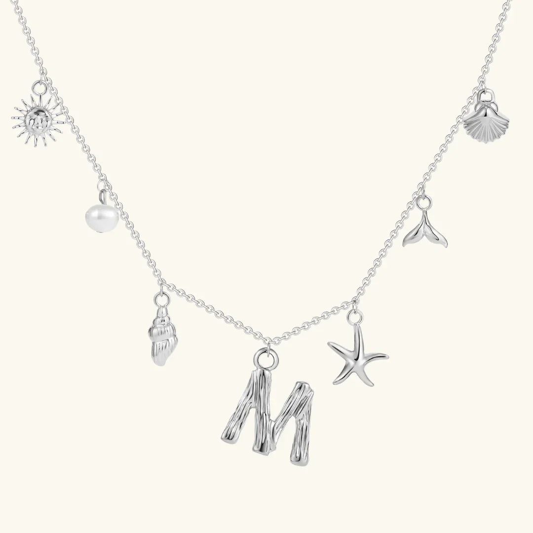 [Royal&Vicky]Avaria Ocean Initial Necklace