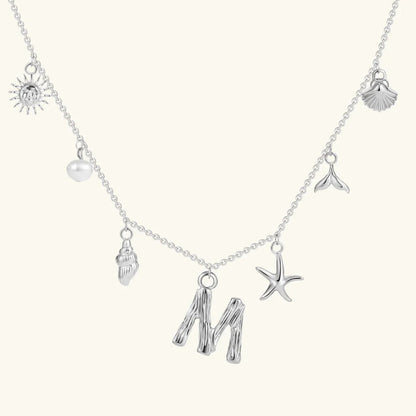 [Royal&Vicky]Avaria Ocean Initial Necklace