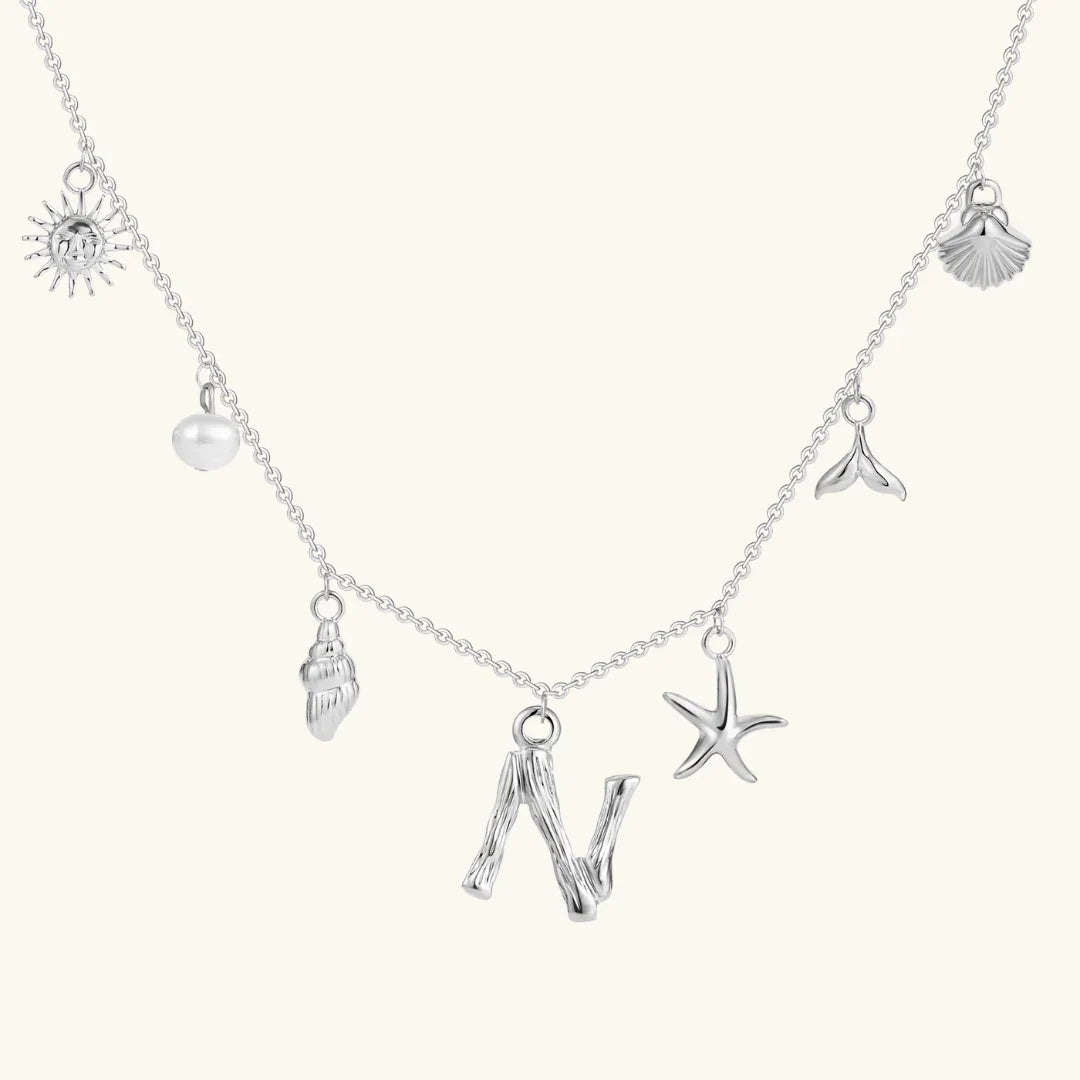 [Royal&Vicky]Avaria Ocean Initial Necklace